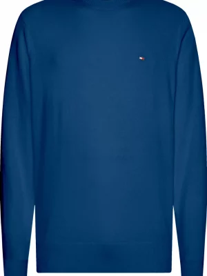 Pull Col Rond Coton Cash Bleu Moyen