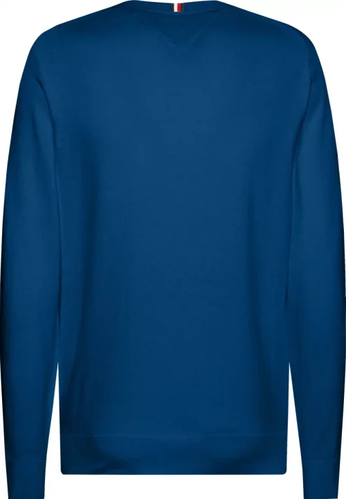 Pull Col Rond Coton Cash Bleu Moyen – Image 2