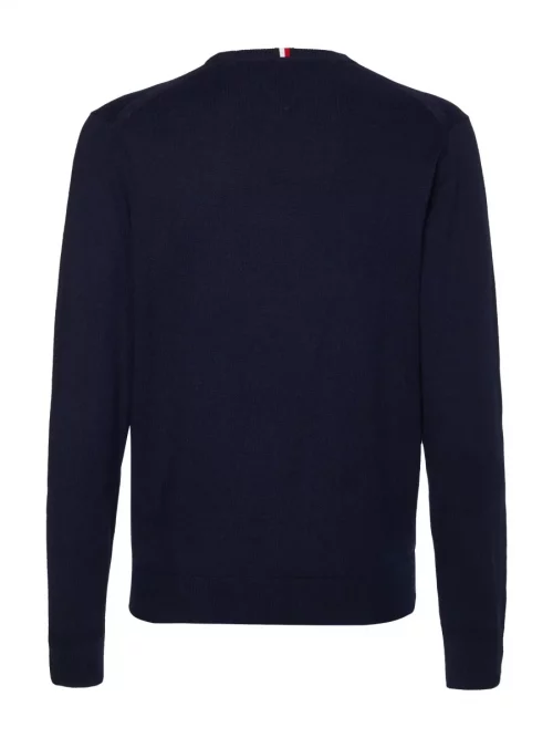 Pull Col Rond Coton Cash Bleu Fonce – Image 2