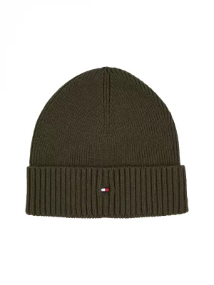 Accessoire Bonnet Coton Cash Tricot Kaki Fonce