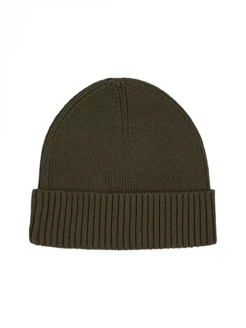 Accessoire Bonnet Coton Cash Tricot Kaki Fonce – Image 2