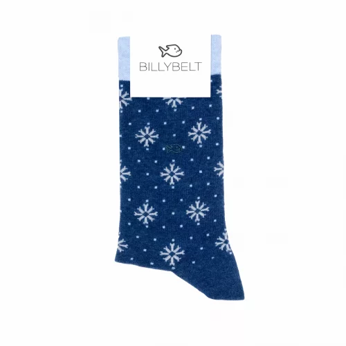 Accessoire Chaussettes Coffret Trio Bleu Flocon Bleu Moyen