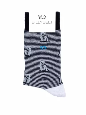 Accessoire Chaussettes Coffret Trio Noir Ours Noir Fonce