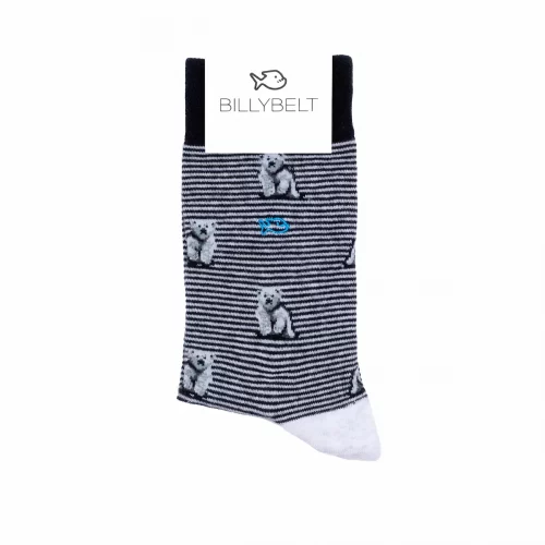 Accessoire Chaussettes Coffret Trio Noir Ours Noir Fonce