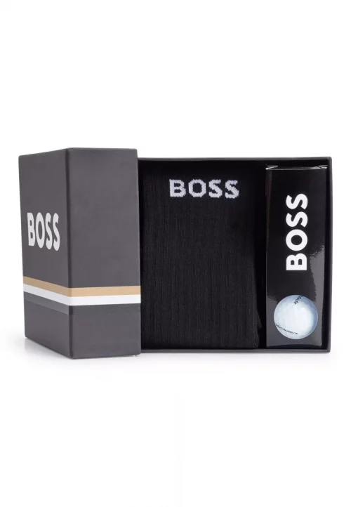 Accessoire Chaussettes Coffret Golf Noir Fonce