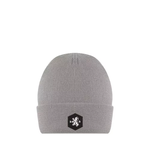 Accessoire Bonnet Uni Cote 1*1 Revers Gris Clair