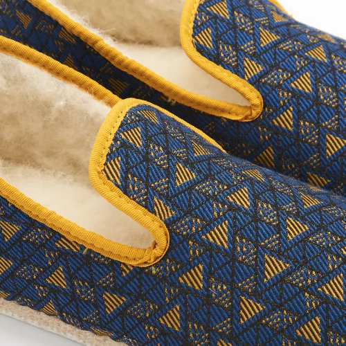 Accessoire Chaussures Jacquard Geo Bleu Moyen – Image 2