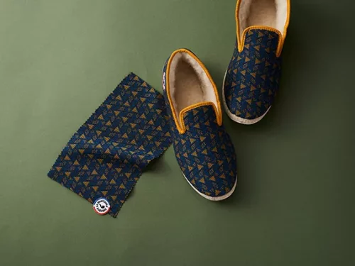 Accessoire Chaussures Jacquard Geo Bleu Moyen – Image 3