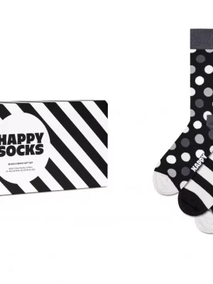 Accessoire Chaussettes Quatuor Noir Et Blanc Noir Moyen