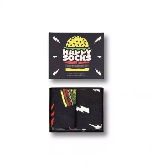 Accessoire Chaussettes Duo Burger Noir Fonce – Image 2
