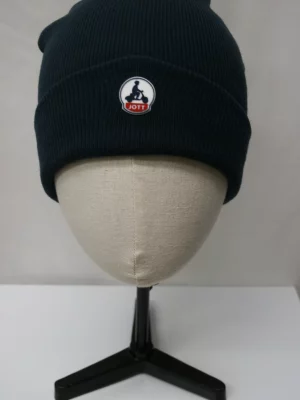 Accessoire Bonnet Cote 1*1 Acry Uni Logo Bleu Fonce