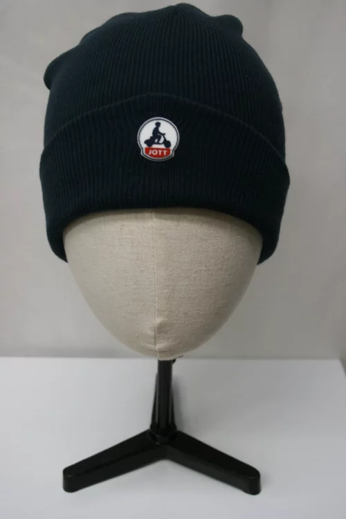 Accessoire Bonnet Cote 1*1 Acry Uni Logo Bleu Fonce