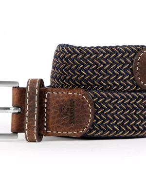 Accessoire Ceinture Tressee Fantaisie Beige Moyen