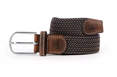 Accessoire Ceinture Tressee Fantaisie Beige Moyen