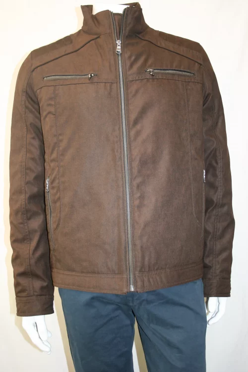 Grosse Piece Blouson Micro Twill Piqure Epaules Beige Fonce – Image 3
