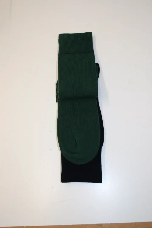 Accessoire Chaussettes Duo Jersey Coton Vert Moyen – Image 2