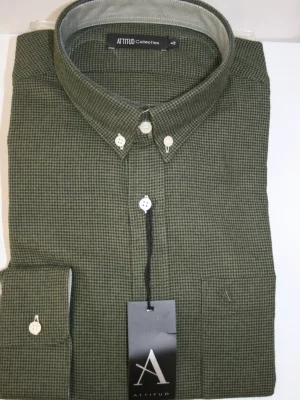 Chemise Manches Longues Sport Pied Puce Modern Oppo Pb Kaki Fonce