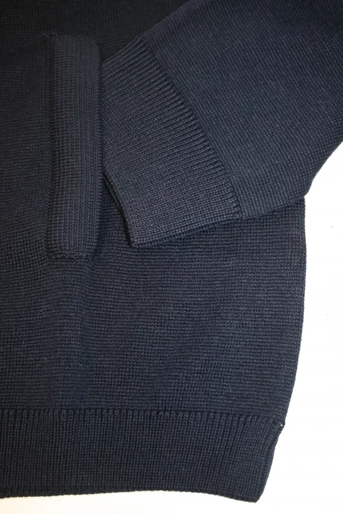 Gilet Manches Longues Zip Uni 50/50 Bleu Fonce – Image 3
