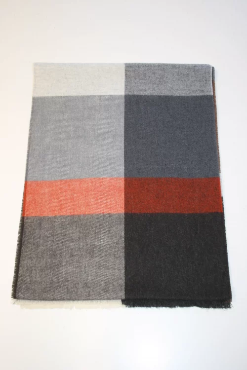 Accessoire Echarpe Carreau Place Gris Moyen – Image 2