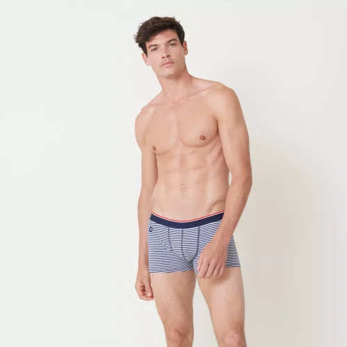 Accessoire Shorty Rayure Bicolore Bleu Moyen – Image 2