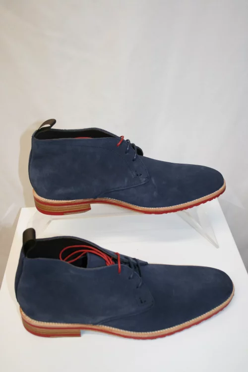 Accessoire Chaussures Chelsea Nubuck Bleu Moyen