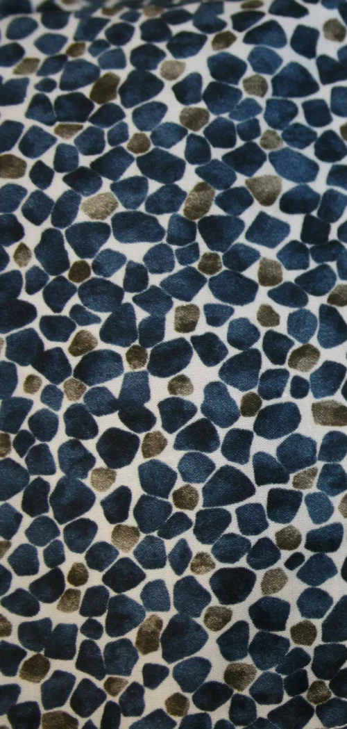 Chemise Manches Longues Ville Imprime Galets Modern Bleu Moyen – Image 2