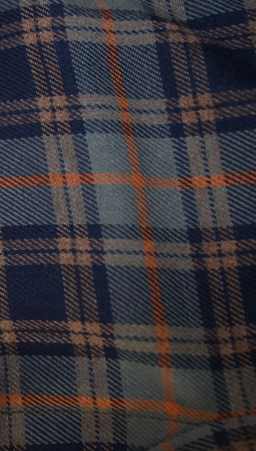 Chemise Manches Longues Sport Carreau Gratte Modern Pb Bleu Fonce – Image 2