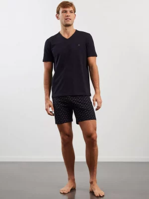Accessoire Pyjama 111 Court Noeud Bas Bleu Fonce