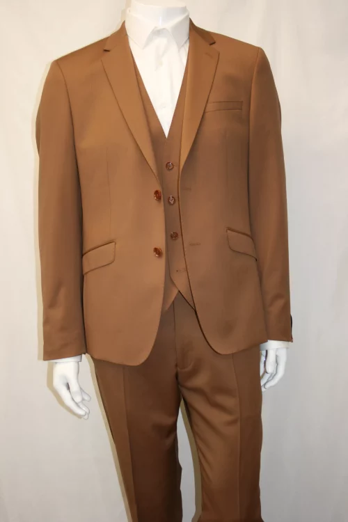 Costume 3 Pieces Serge Caramel Las Bang Casino Beige Moyen