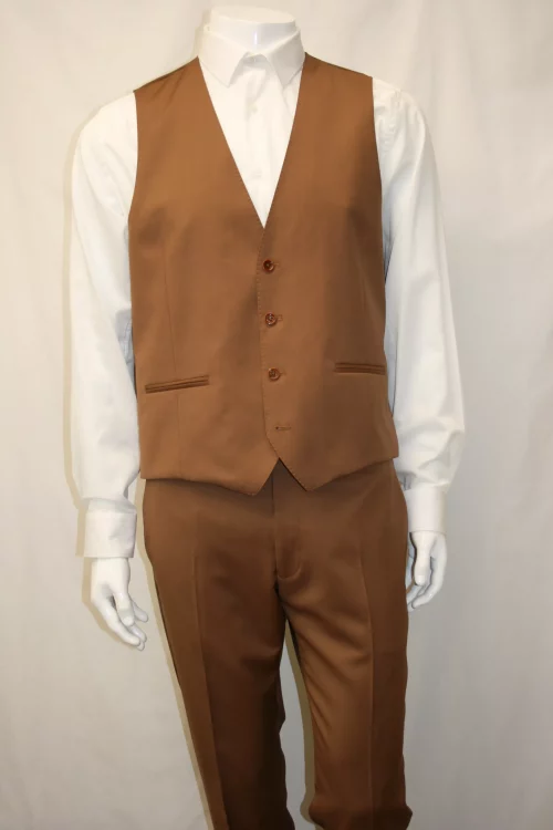 Costume 3 Pieces Serge Caramel Las Bang Casino Beige Moyen – Image 2