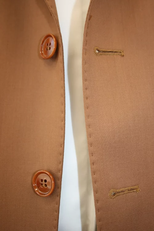 Costume 3 Pieces Serge Caramel Las Bang Casino Beige Moyen – Image 3
