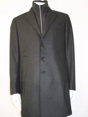 Grosse Piece Manteau Diago Cashmere Nantua Gris Fonce