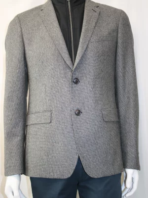 Veste Ville Faux Uni Las Beige Moyen