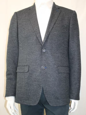 Veste Ville Maille Piquee Actu Bleu Fonce