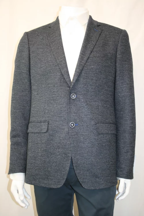 Veste Ville Maille Piquee Actu Bleu Fonce