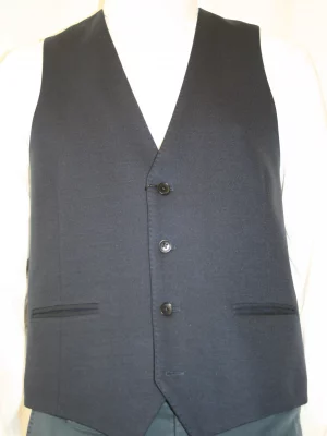 Gilet Ceremonie Jersey 1000 Raies Casino Bleu Fonce