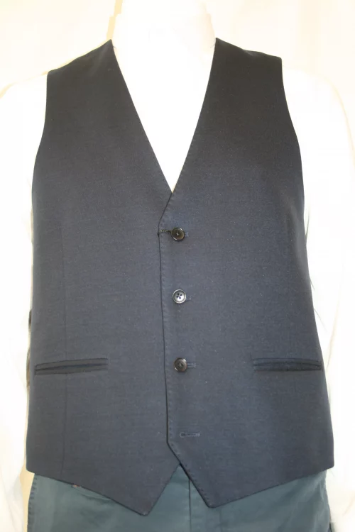 Gilet Ceremonie Jersey 1000 Raies Casino Bleu Fonce