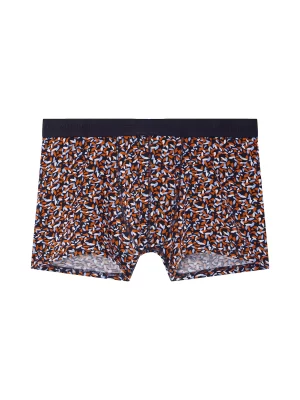 Accessoire Shorty Imprime Bicolore Orange Moyen