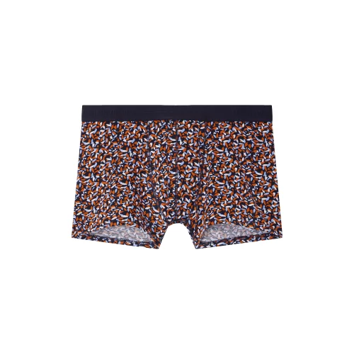 Accessoire Shorty Imprime Bicolore Orange Moyen