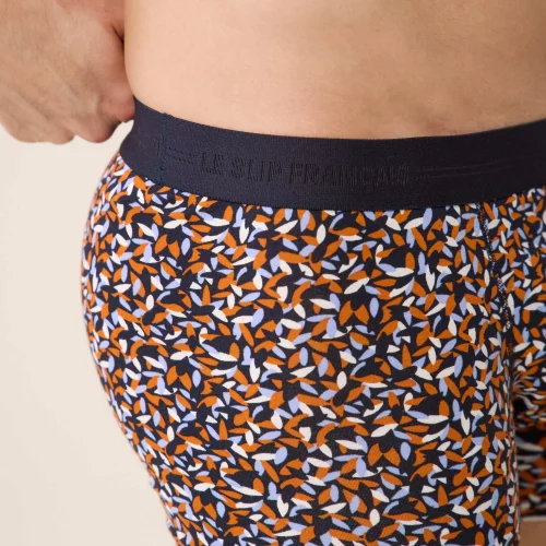 Accessoire Shorty Imprime Bicolore Orange Moyen – Image 3