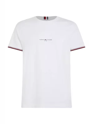 T-shirt Manches Courtes Print Poitrine Blanc