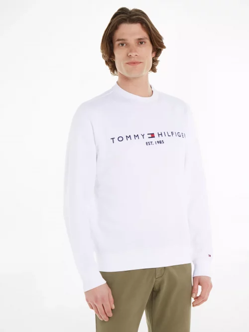 Pull Sweat  Molleton Col Rond Blanc – Image 4
