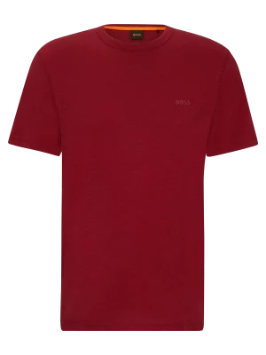 T-shirt Manches Courtes Flamme Uni Rouge Moyen