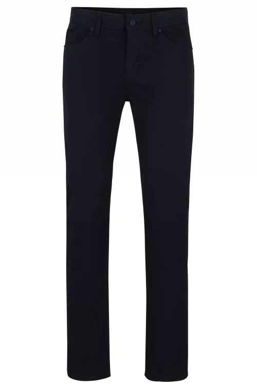 Jean Sport Satin Uni Bleu Fonce