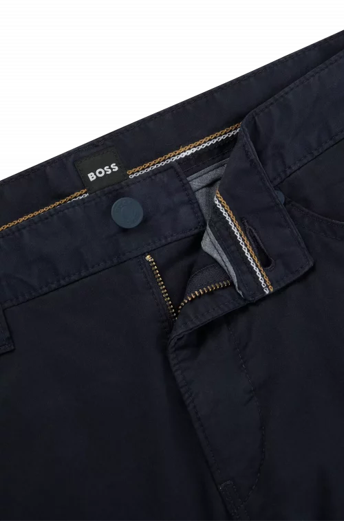 Jean Sport Satin Uni Bleu Fonce – Image 2