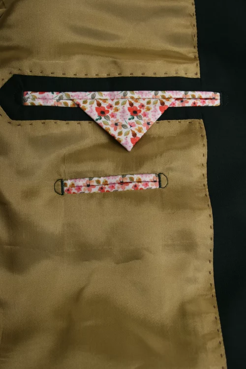 Costume 3 Pieces Tete Epingle Kaki Las Bang Casino Kaki Fonce – Image 6