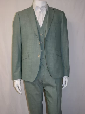 Costume 3 Pieces Toile Tilleul Las Bang Casino Vert Clair