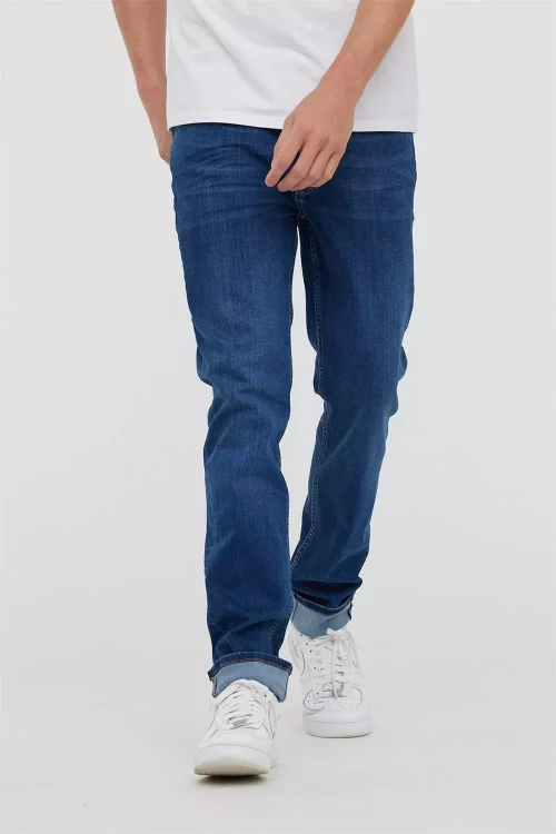 Jean Denim Stone Delave Bleu Moyen