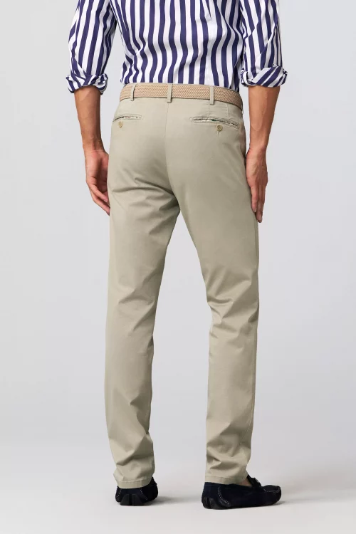 Pantalon Sport Imprime Diagonal Beige Clair – Image 2