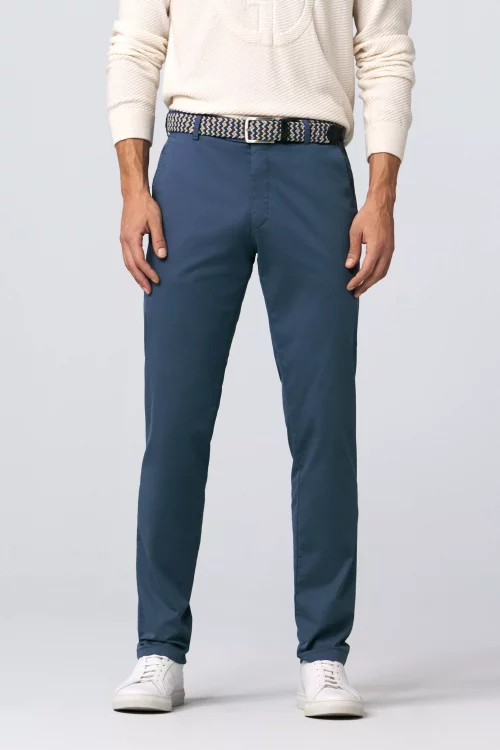 Pantalon Sport Fil A Fil Bleu Moyen